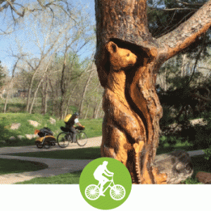 Shared Paths Boulder-Art on the path
